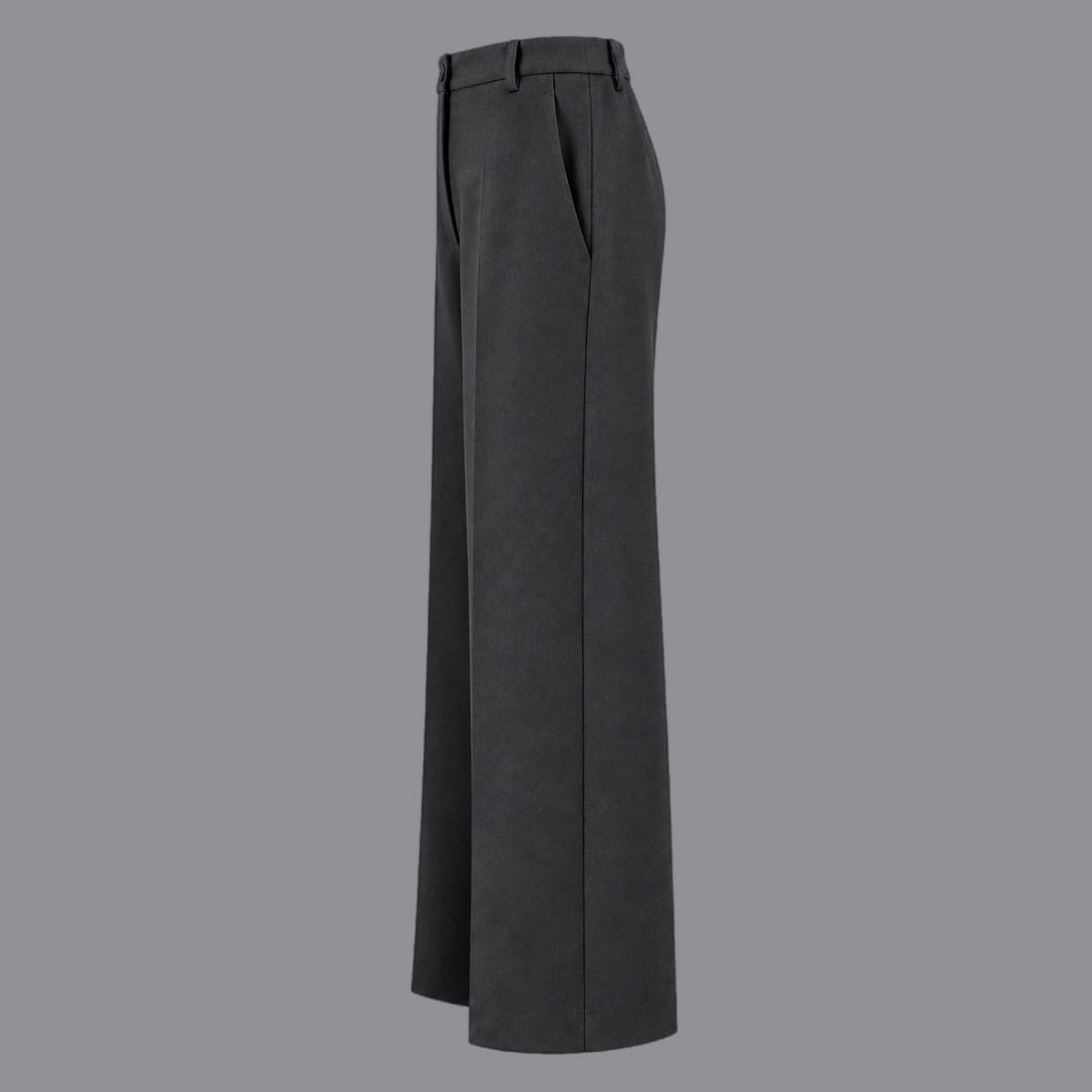 Pantaloni Gamba Larga Antracite