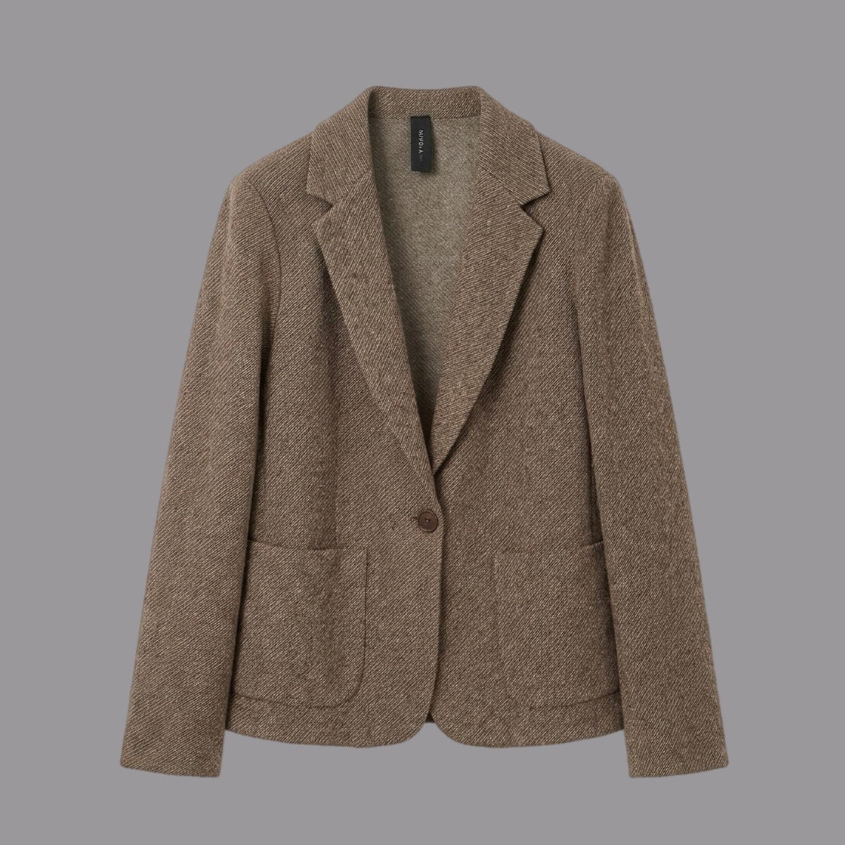 Giacca Maglia Diagonale Noce