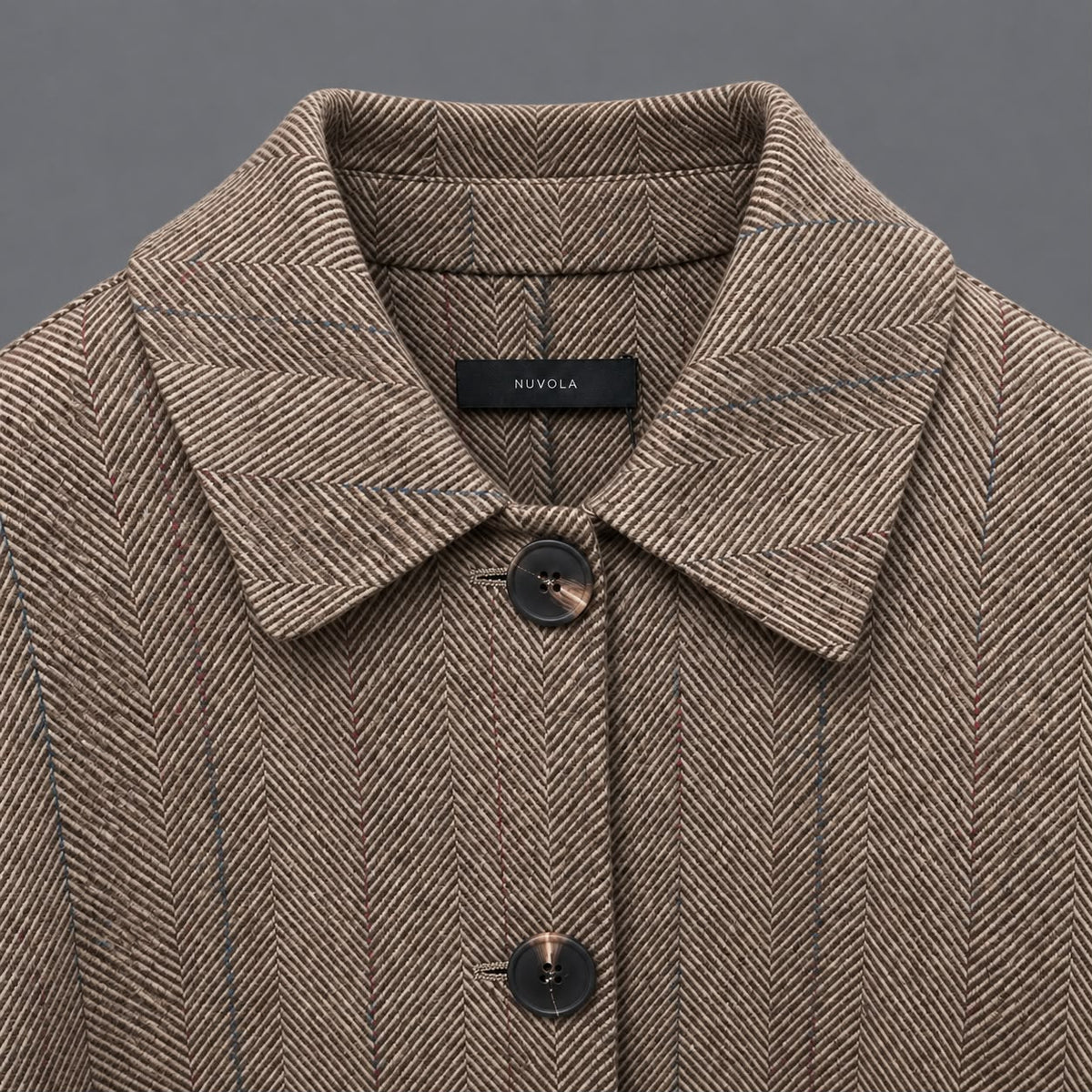 Cappotto in Lana Con Colletto Resca Cashà