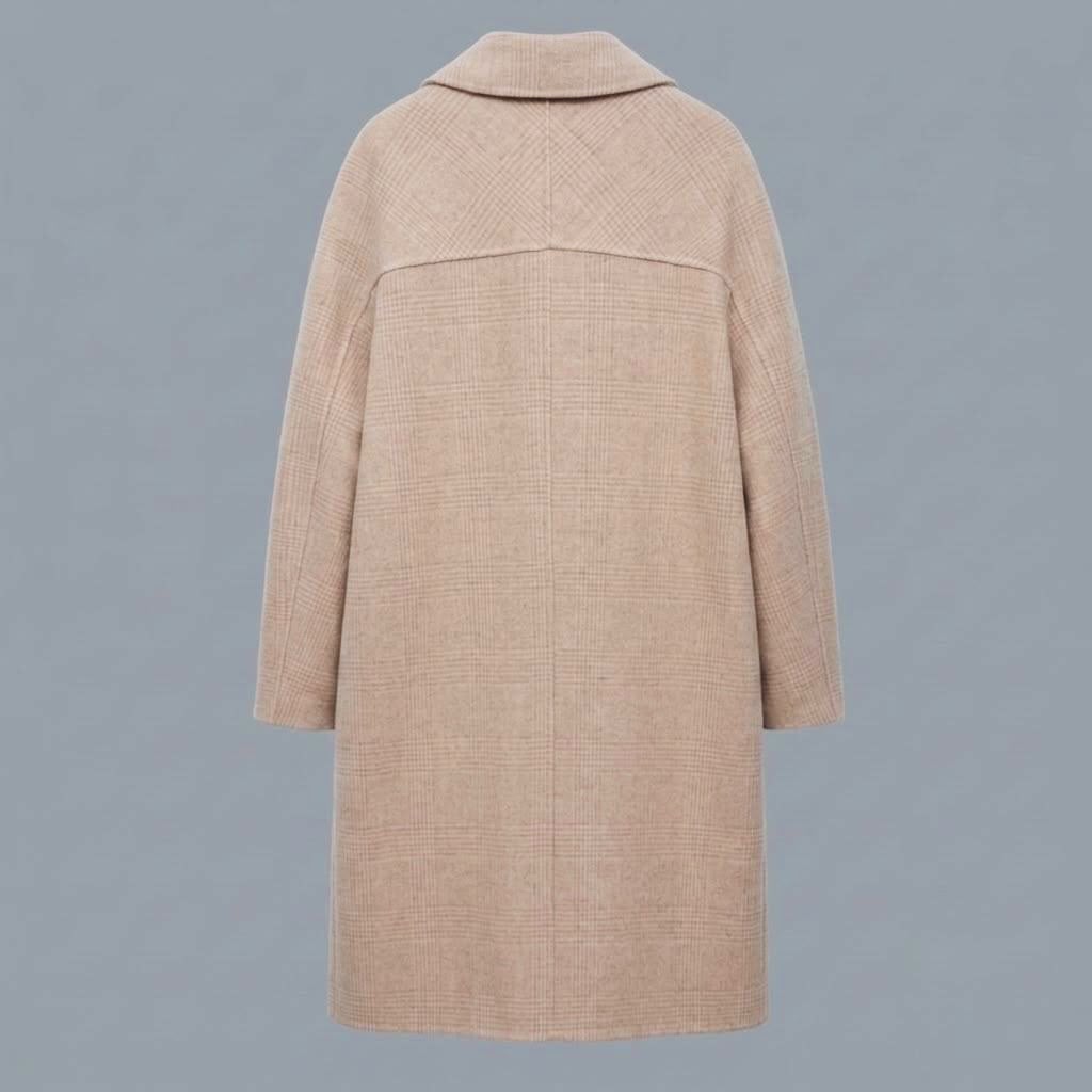 Cappotto in Lana Fantasia Quadro Cashà