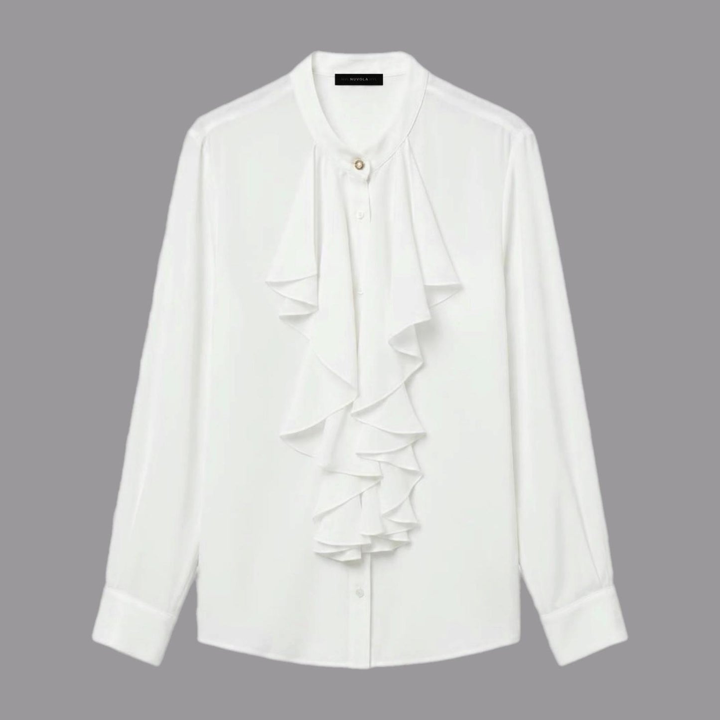 Camicia con Rouches Panna