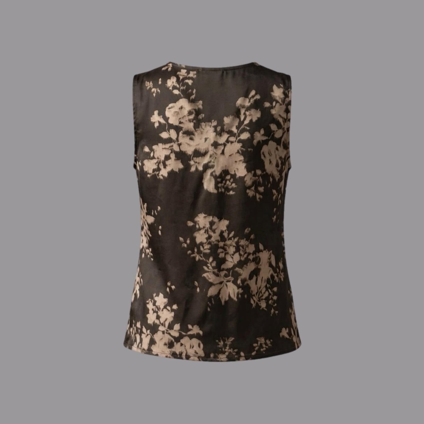 Top in Viscosa Fantasia Fiore Militare