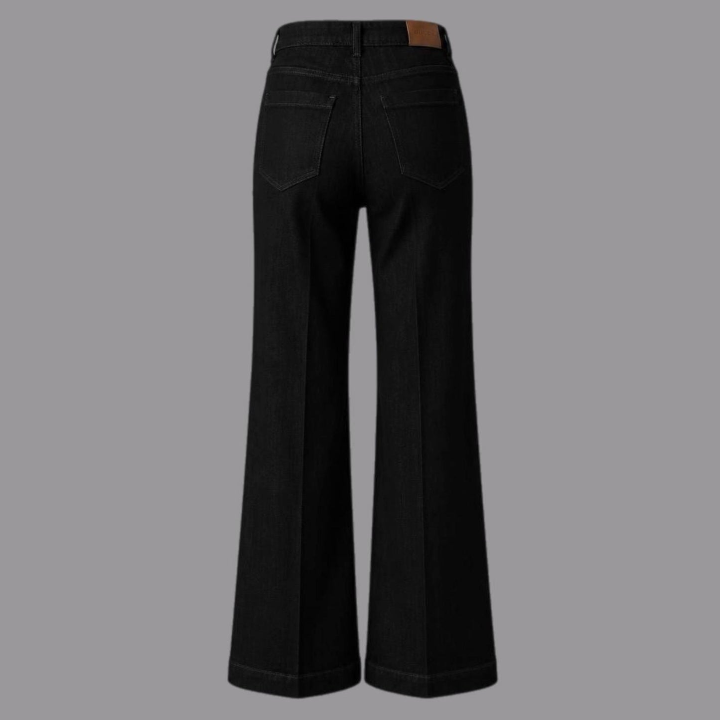 Jeans Elasticizzato a Zampa Nero