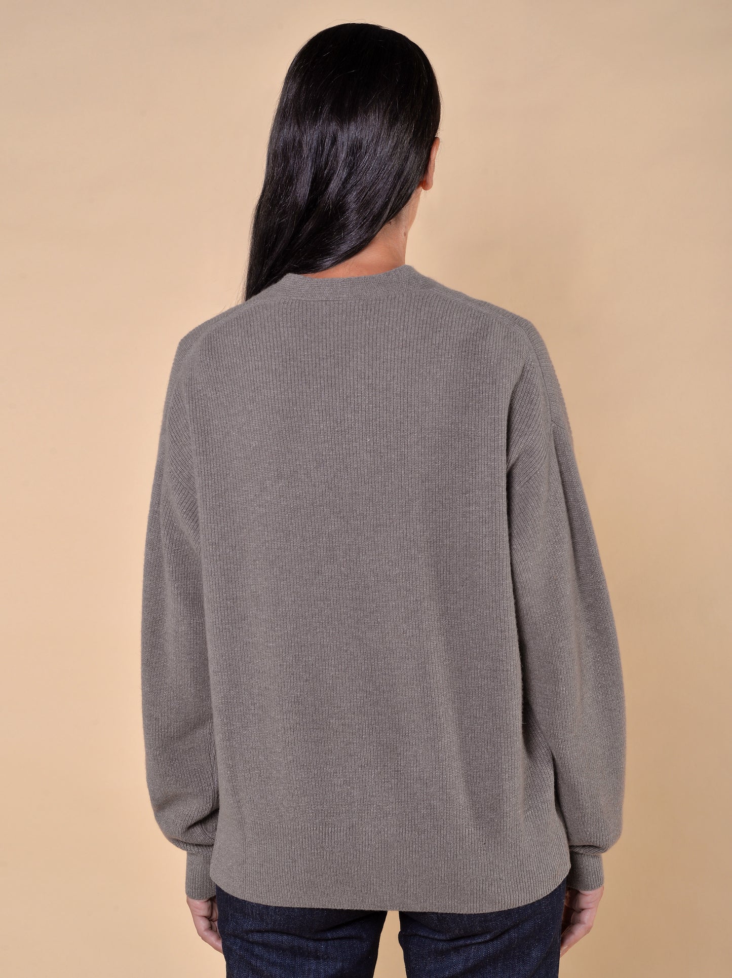 Cardigan in Misto Lana Noce