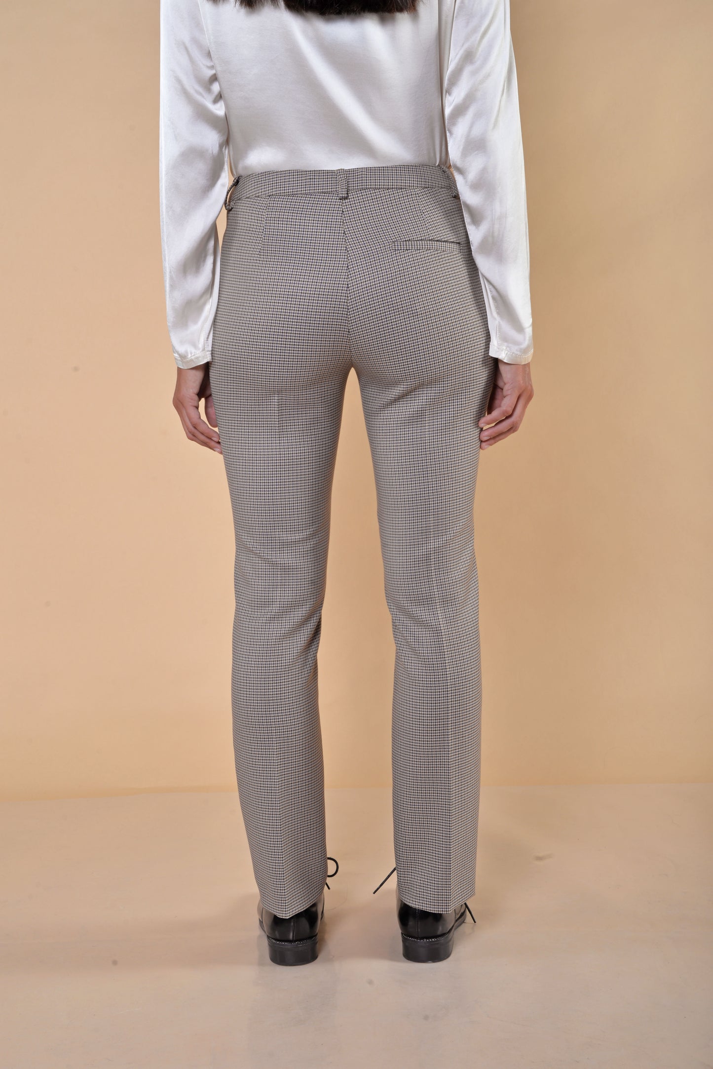 Pantaloni Pied de Poule Moro Gamba Dritta
