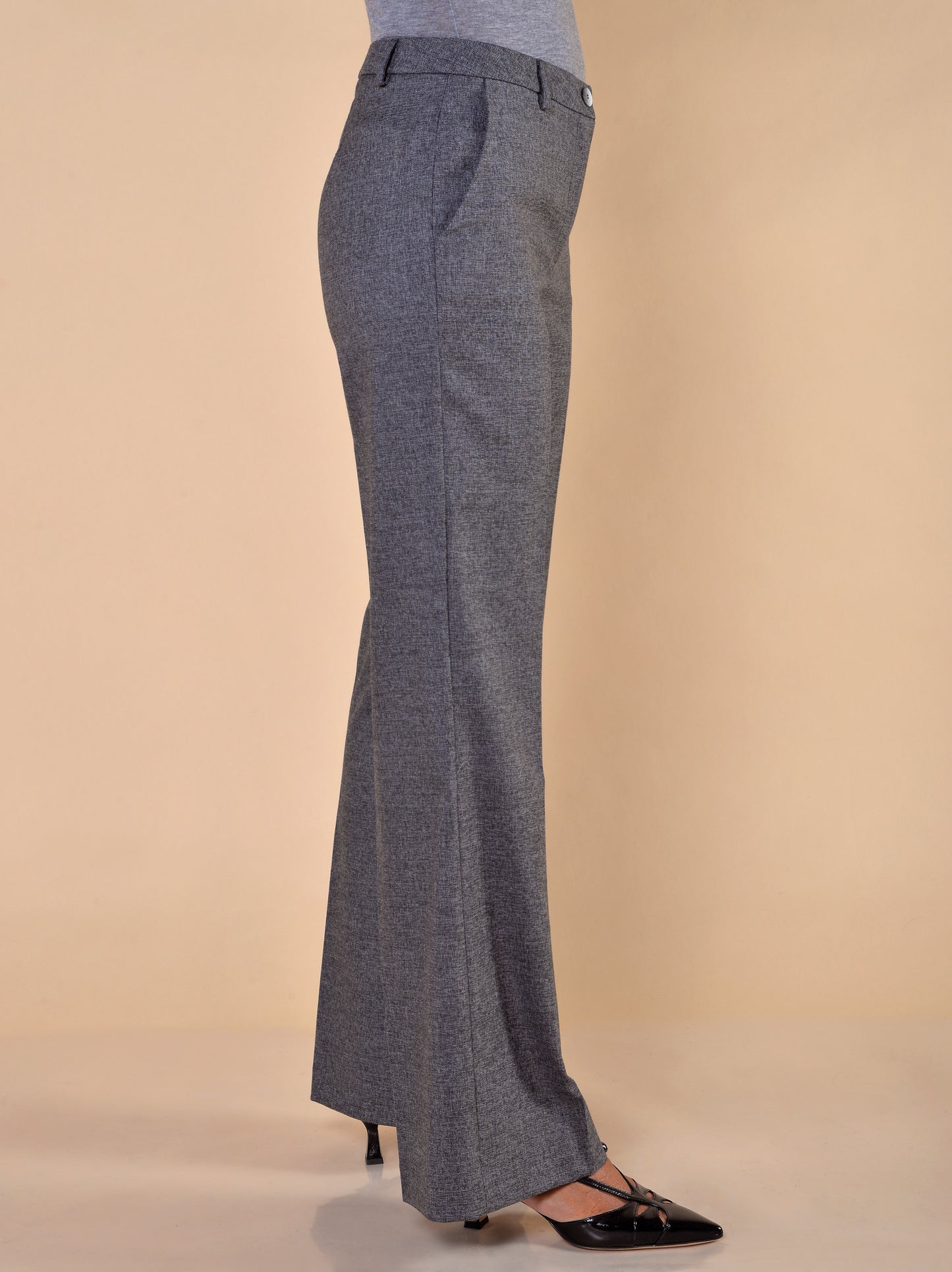 Pantaloni Gamba Larga Antracite