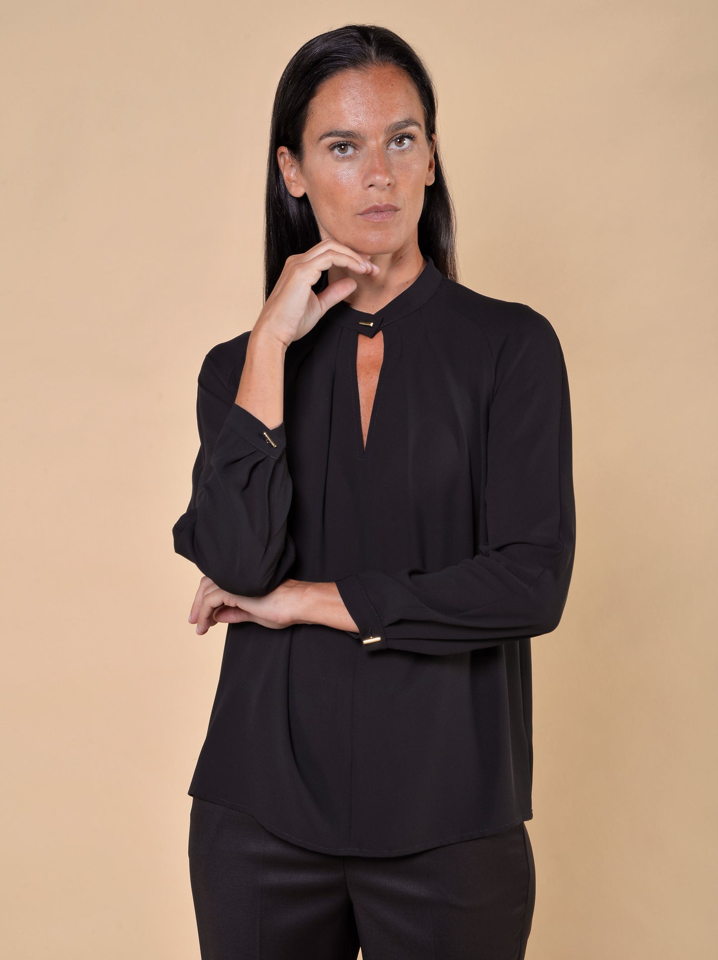 Blusa Manica Raglan Nero