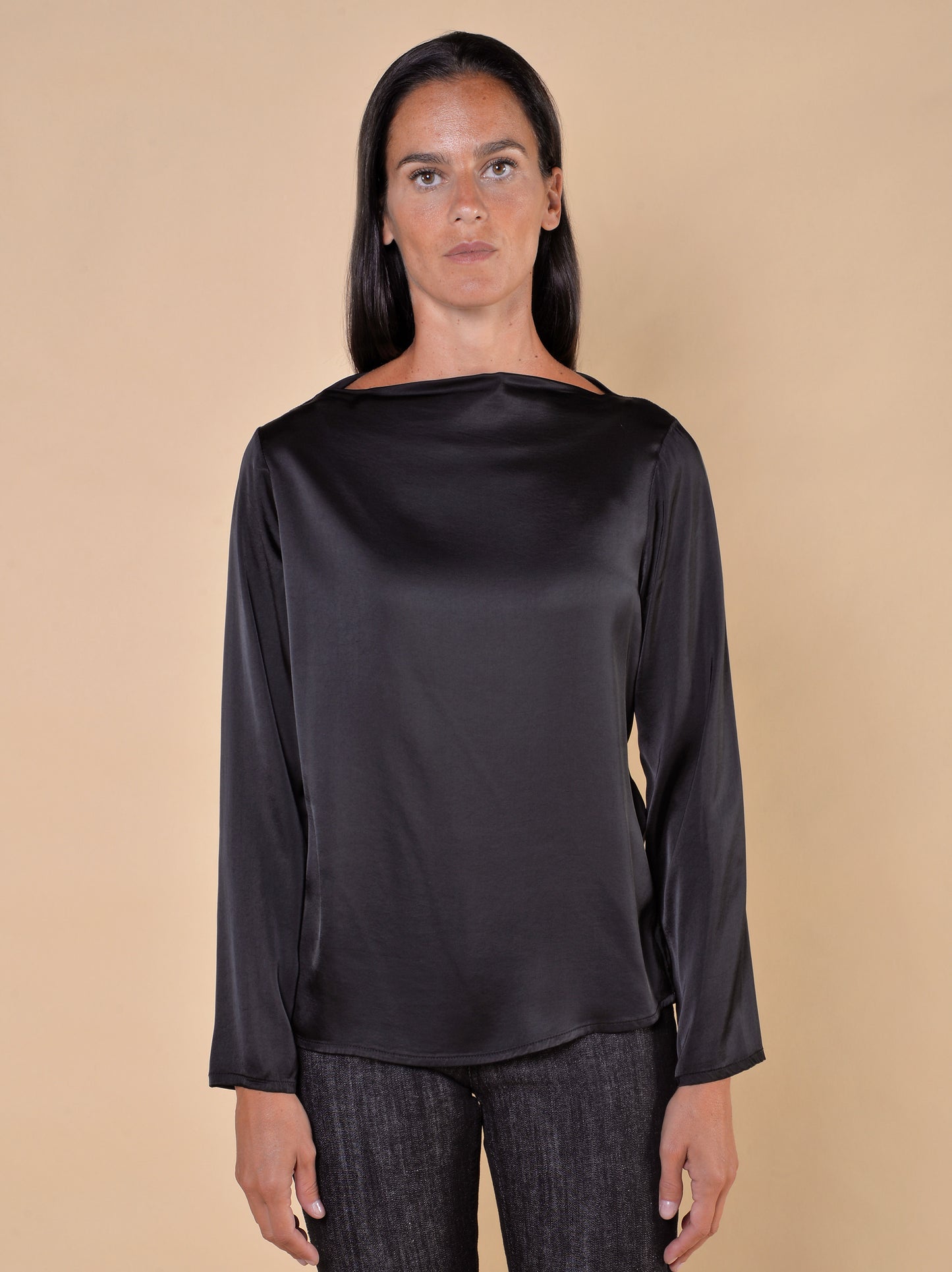 Blusa Scollo a Barca Nera