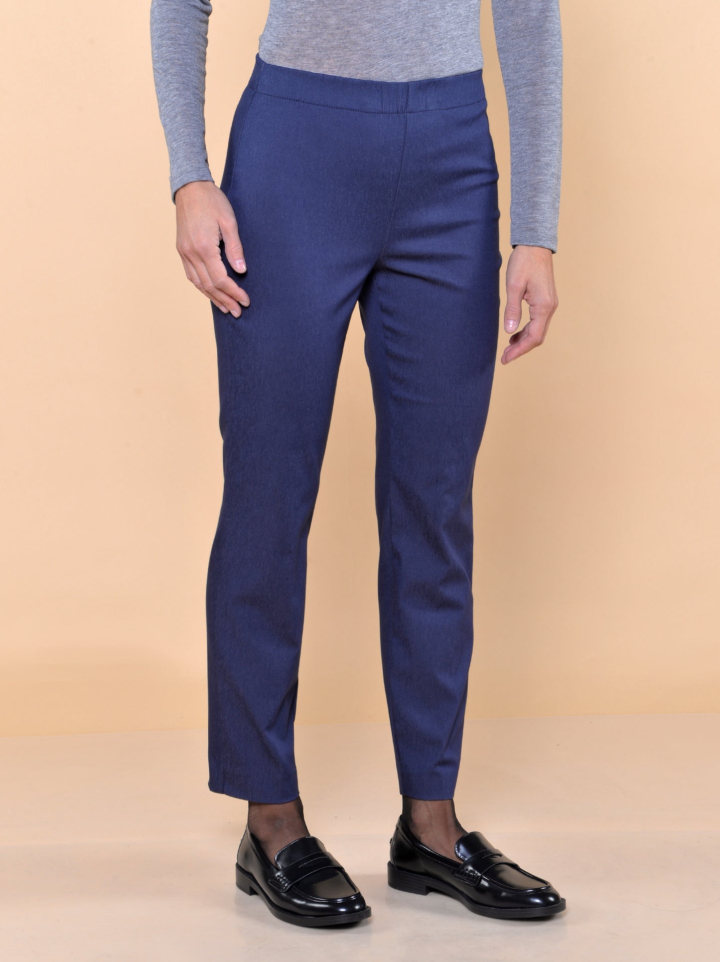 Leggings Bistretch Gamba Stretta Jeans Blu Denim