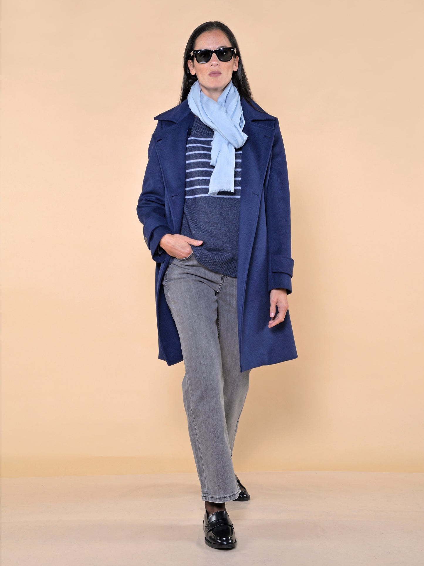 Cappotto Doppiopetto Blu