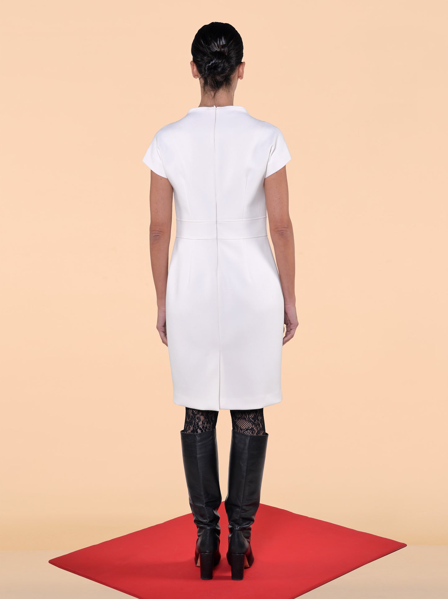 Abito in Triplo Crepe Panna