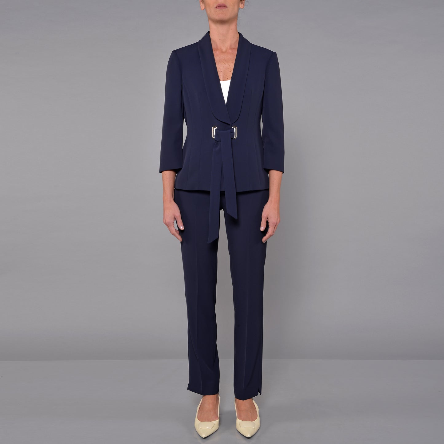 Pantaloni Zip sul Fianco Blu