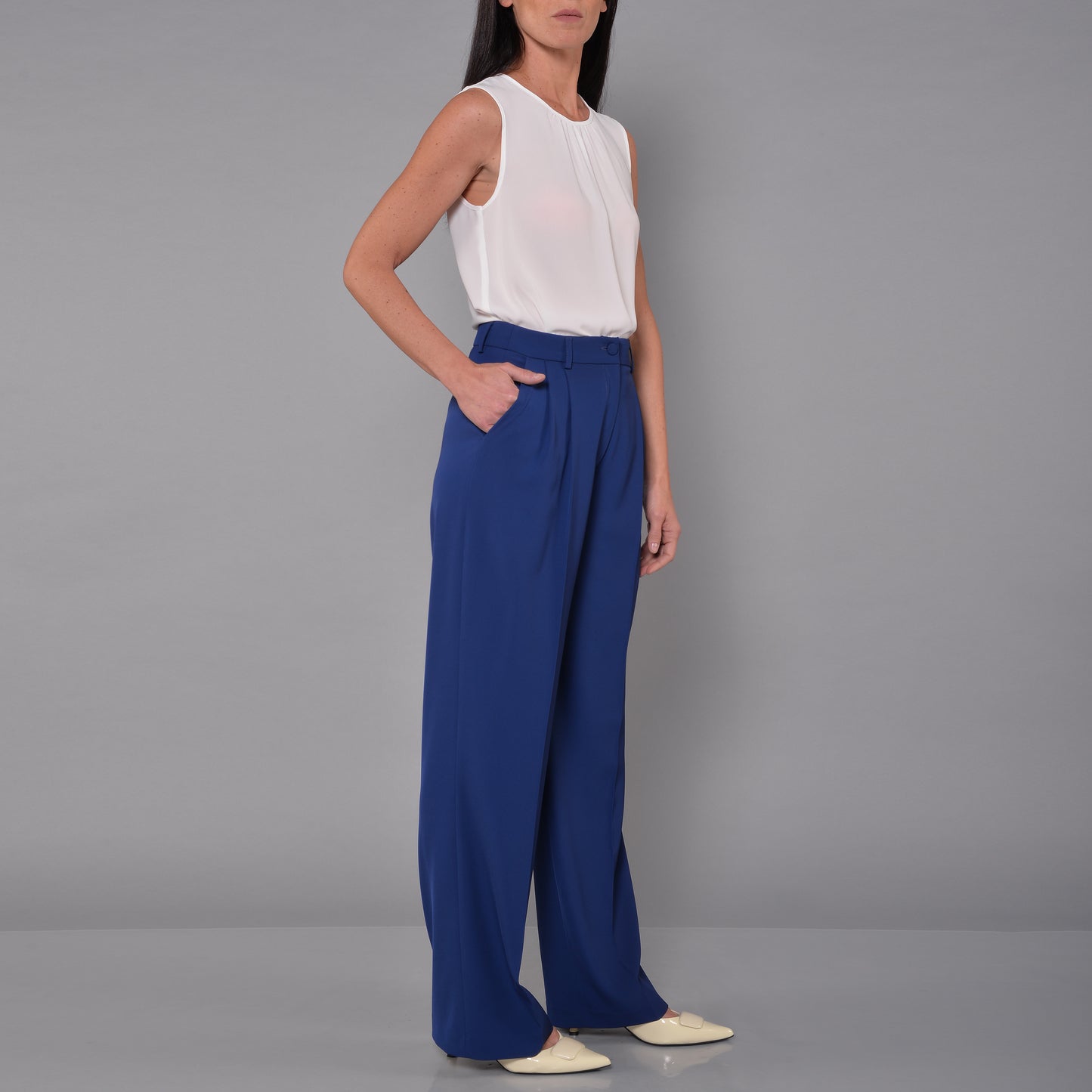 Top con Arricci Panna