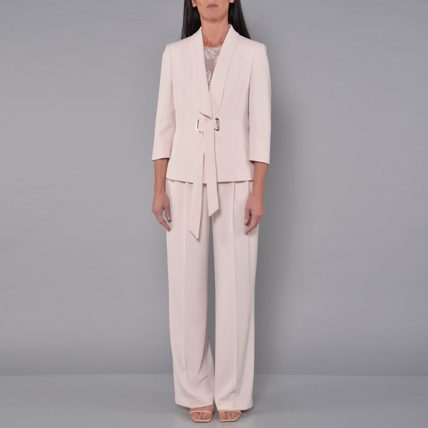 Pantaloni Con Pence Vaniglia