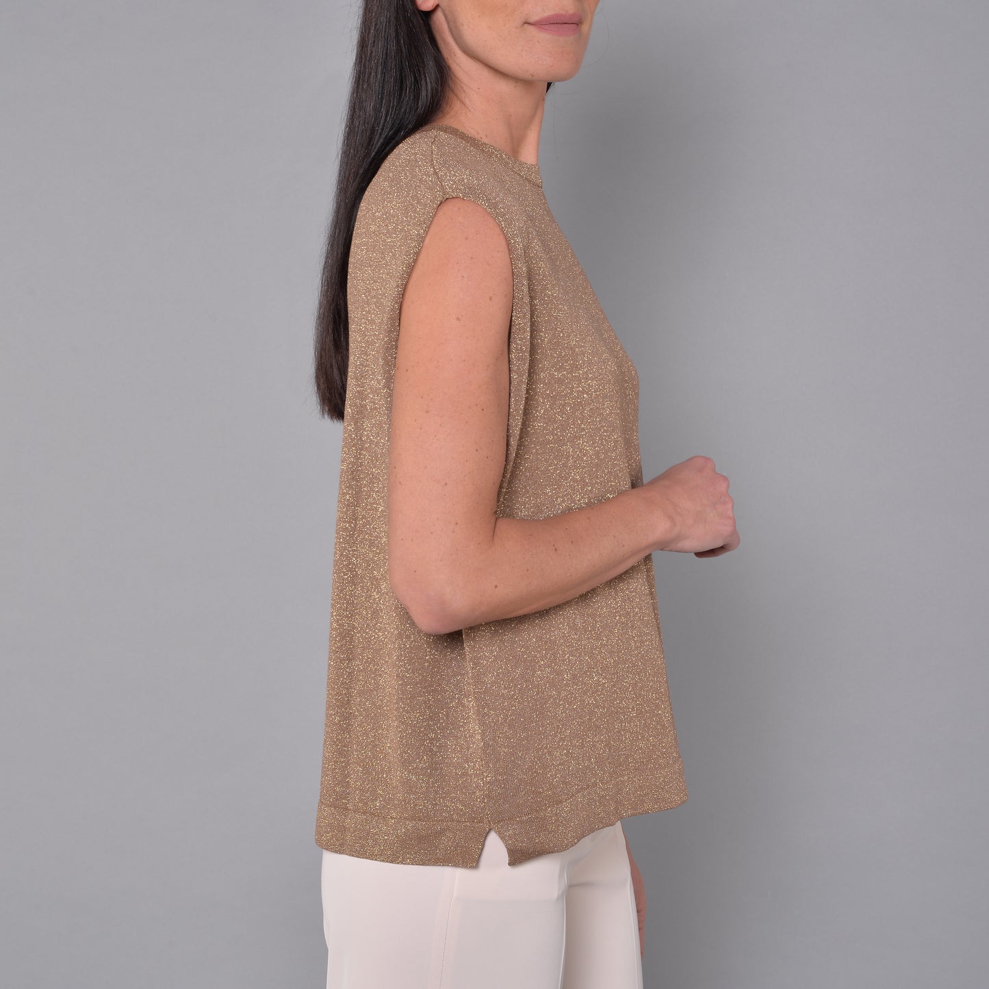 Maglia Over Smanicata Bronzo
