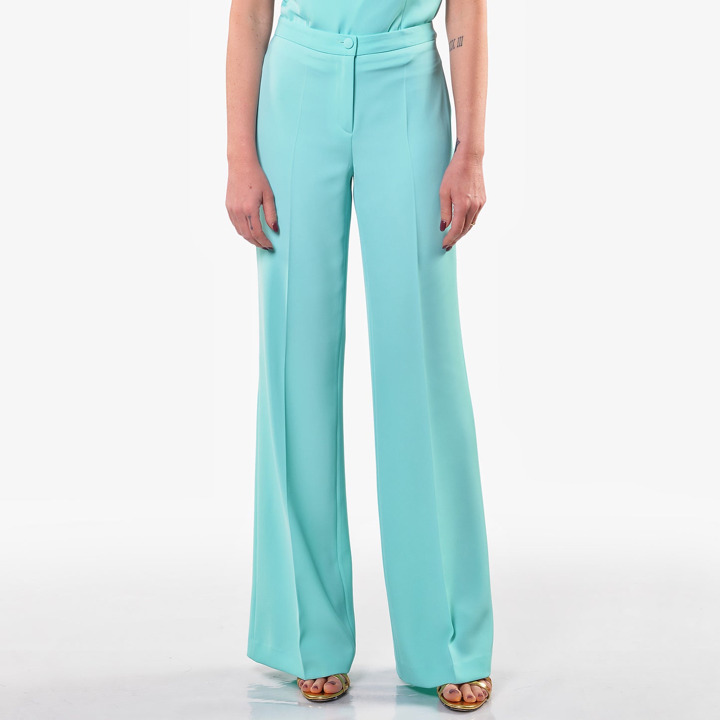 Pantaloni Gamba Larga Acqua