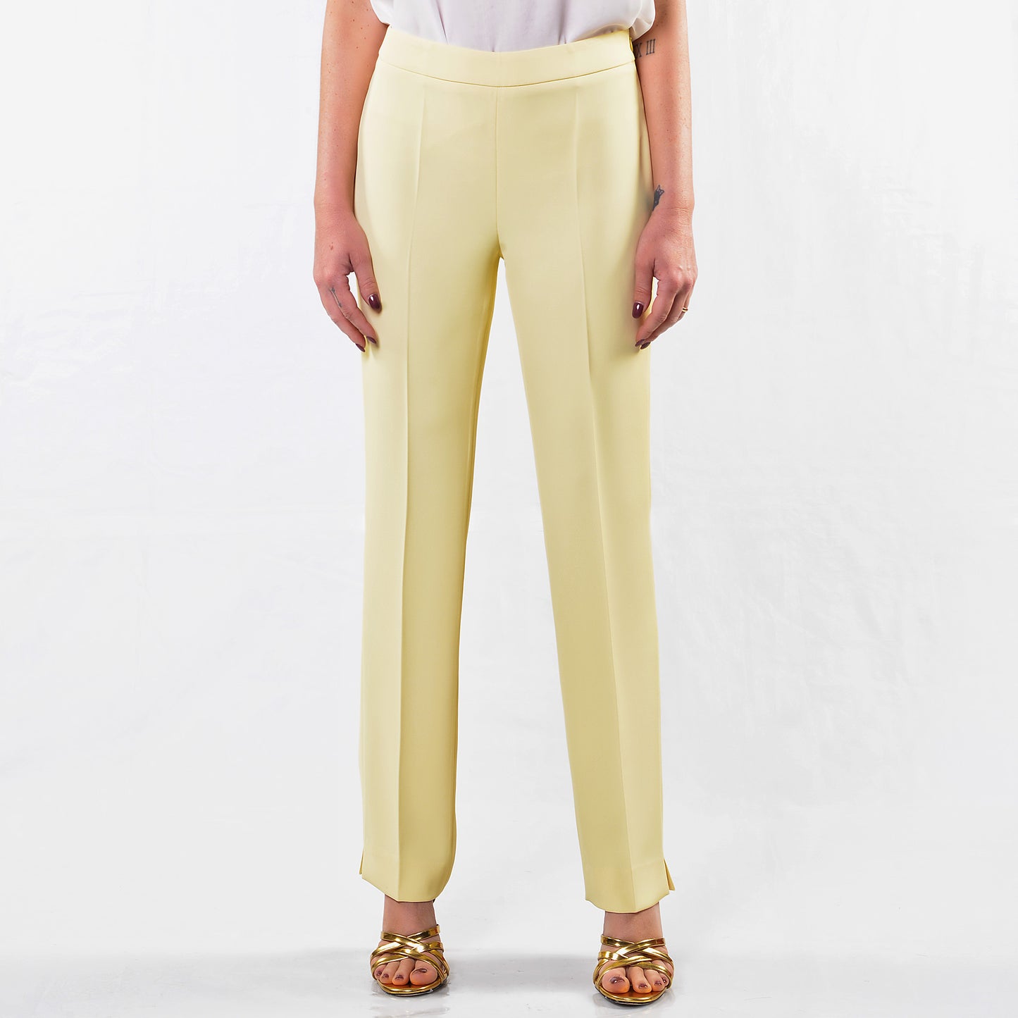 Pantaloni Zip Laterale Mimosa
