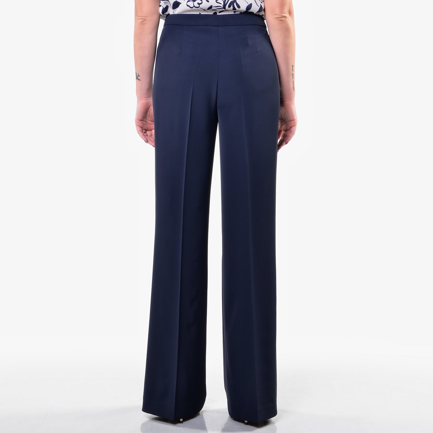 Pantaloni Gamba Larga Blu