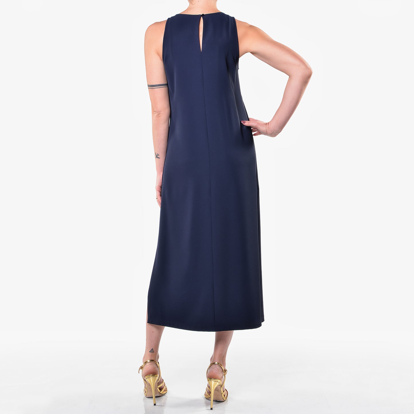 Abito Con Fibbia Blu