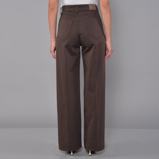 Pantaloni Gamba Larga PPT Cioccolato