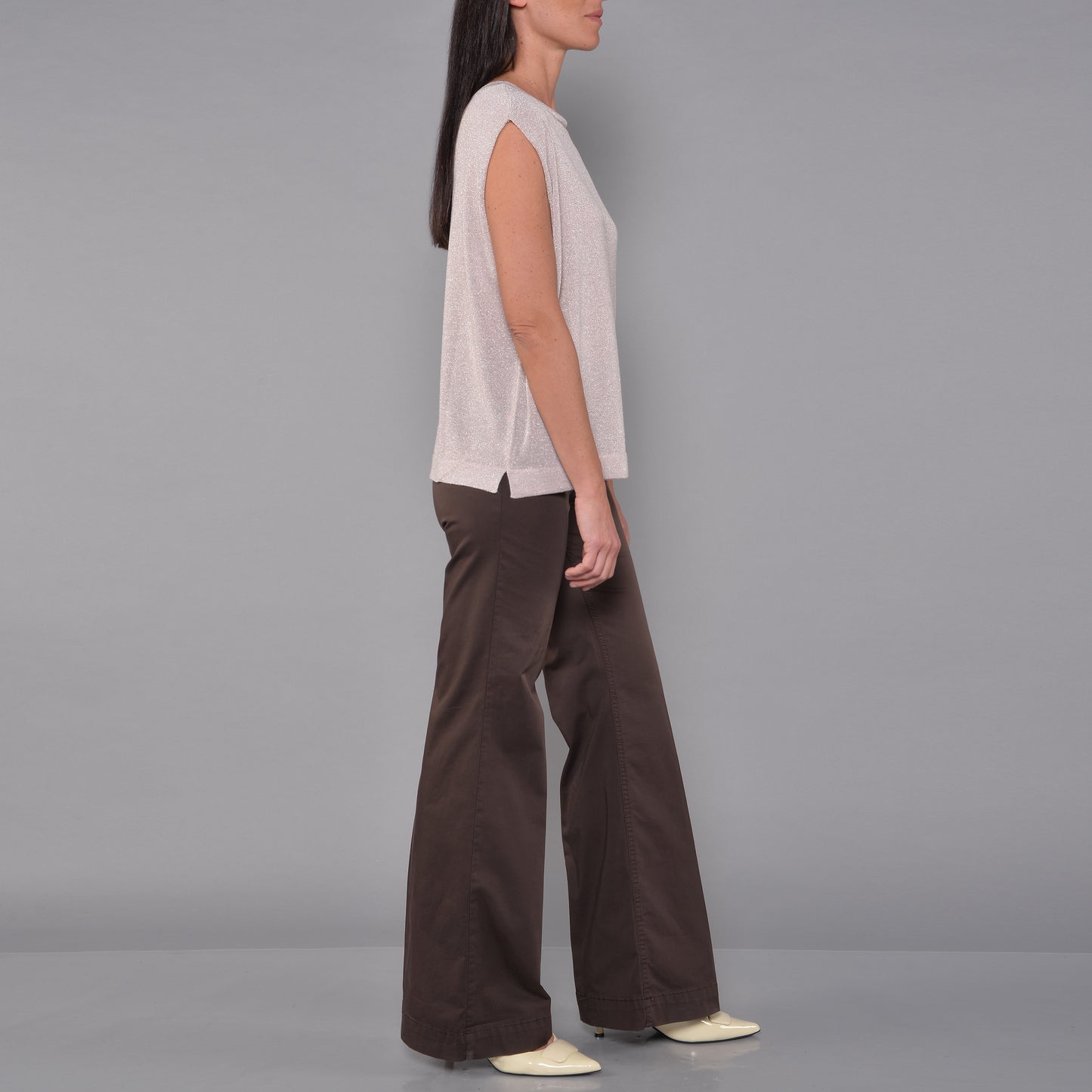 Ärmelloses Oversize-Shirt in Rosa