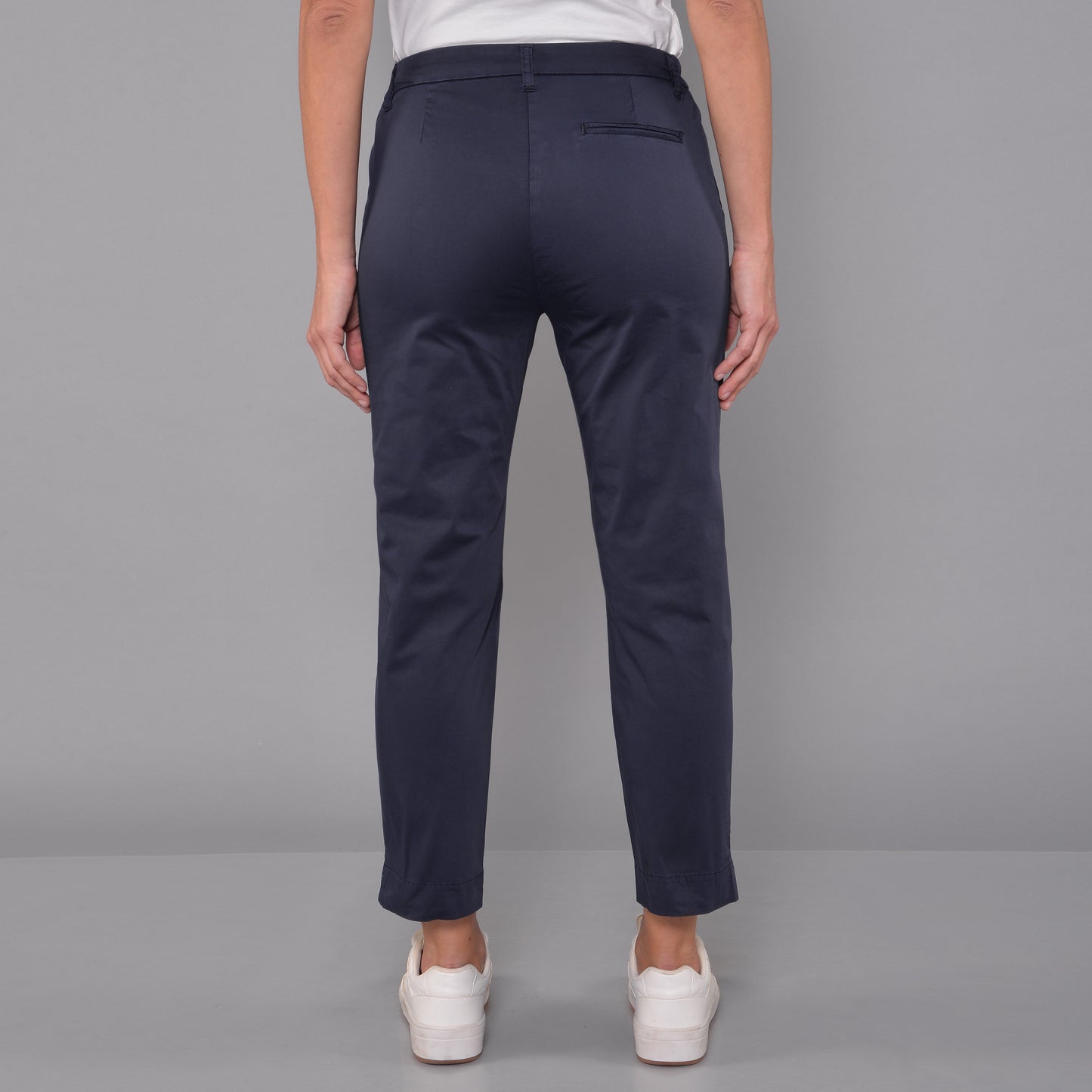 Pantaloni Cotone Rasato PPT Blu