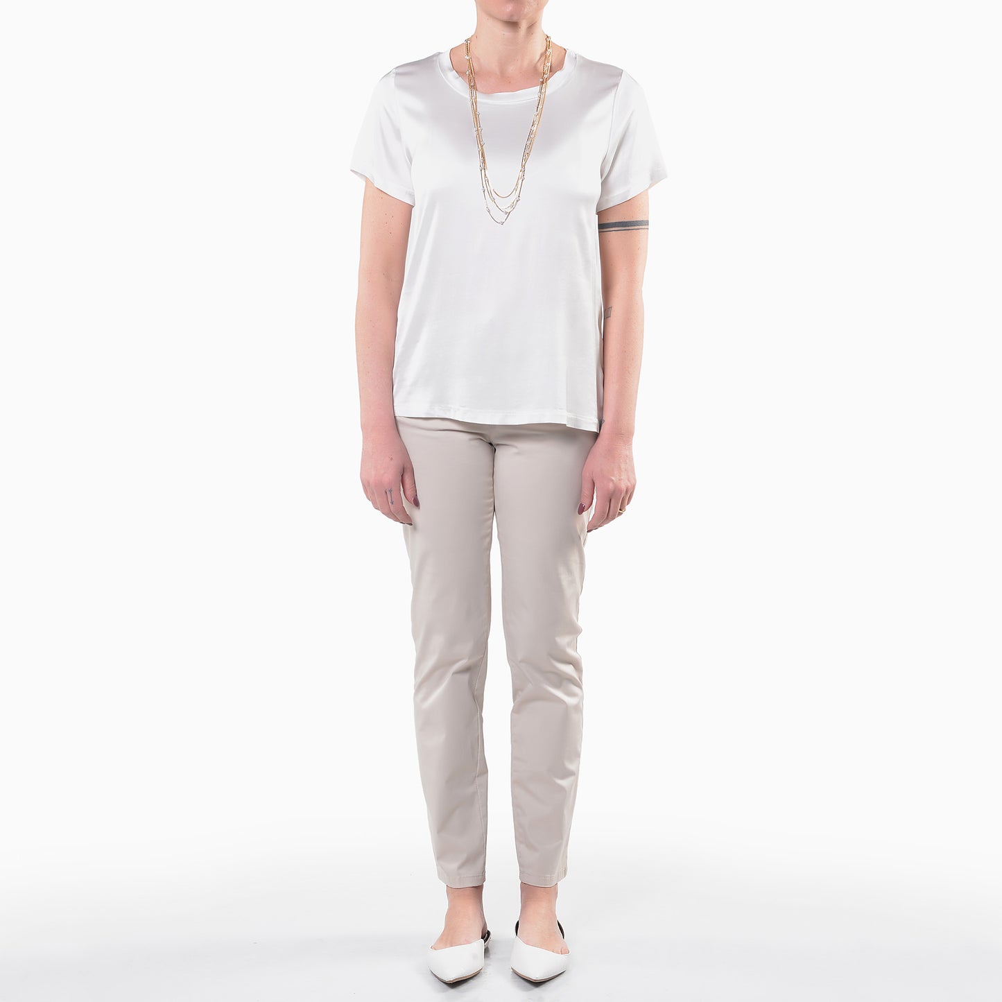 Collana Galvanica Oro con Perline