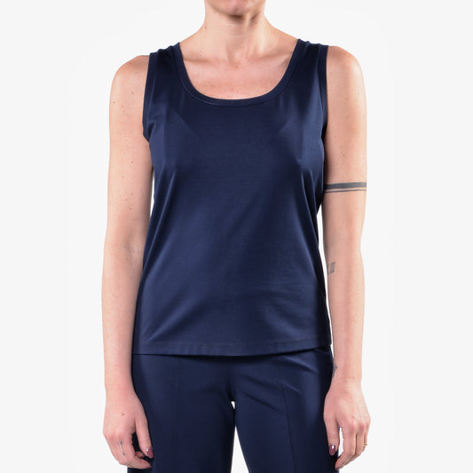 Blaues Jersey-Tanktop