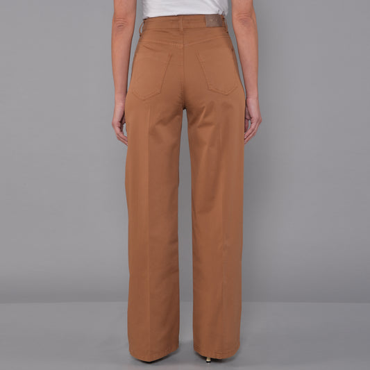 Pantaloni Gamba Larga PPT Caramello
