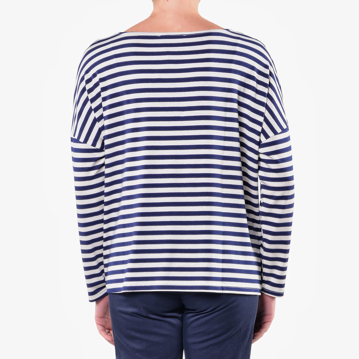 T-shirt a Righe Blu