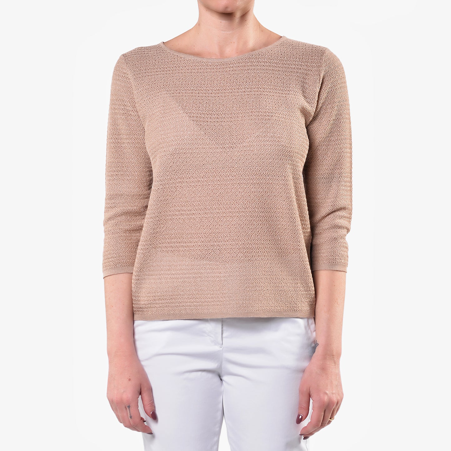Maglia Girocollo Microrete Khaki