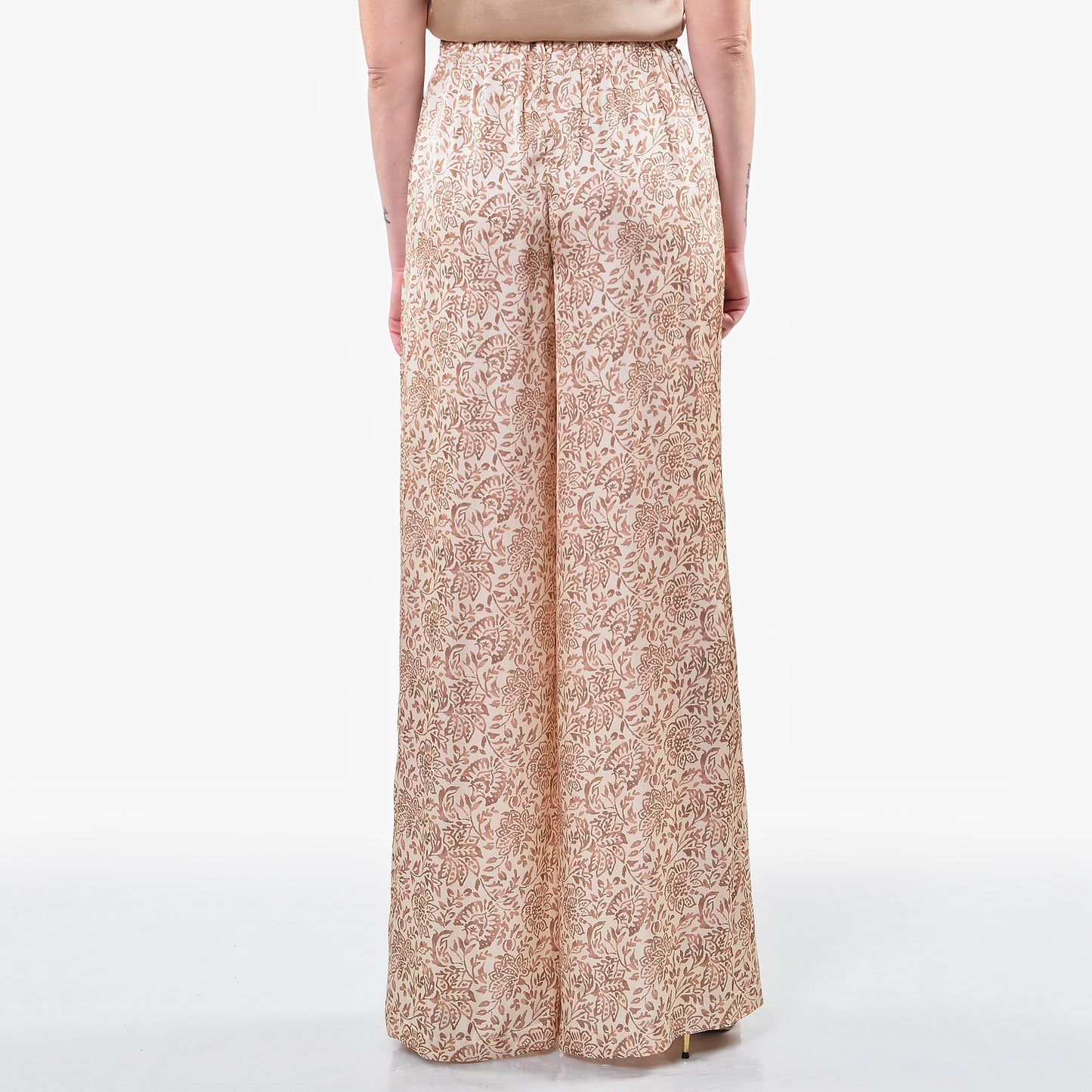 Pantaloni Fantasia Cachemire Khaki