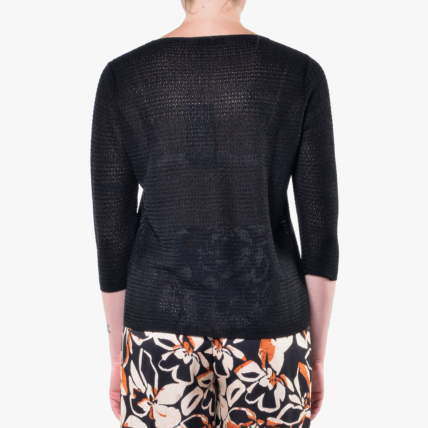Maglia Girocollo Microrete Nero