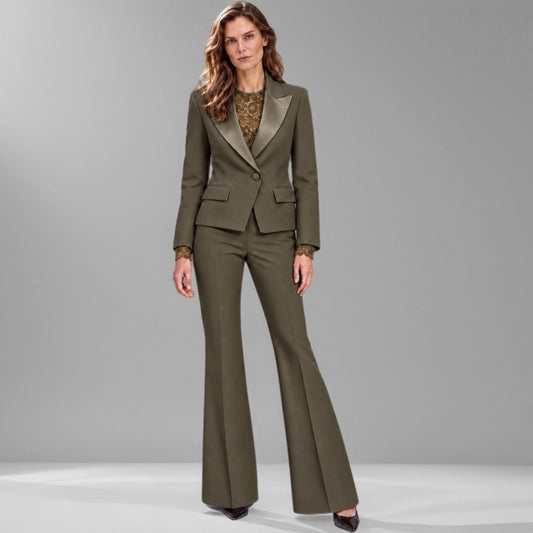 Moss Fluid Flared Trousers