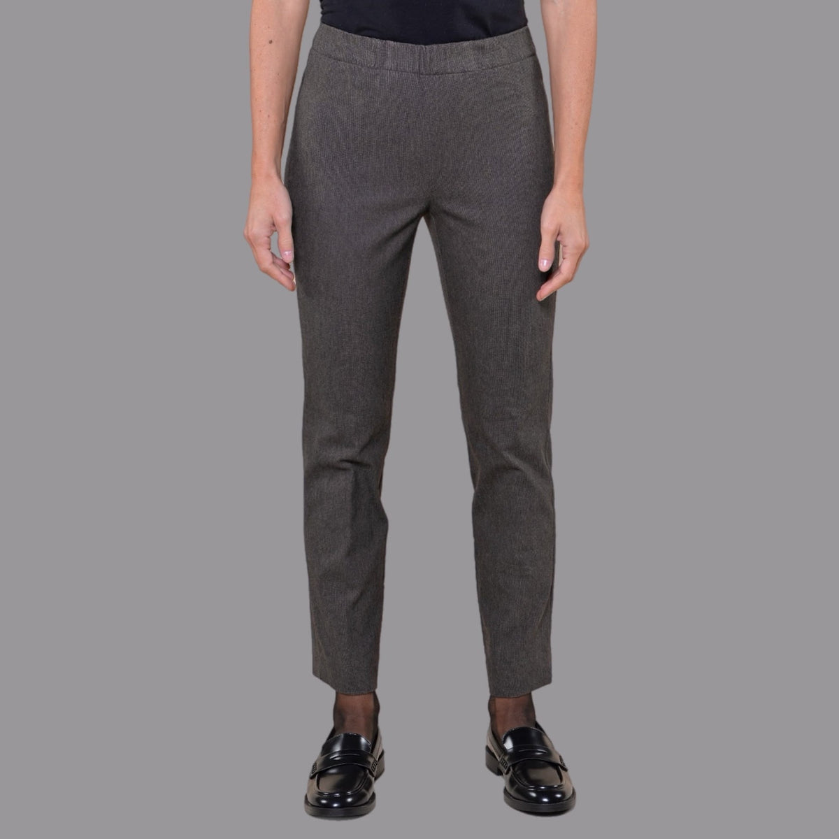 Leggings Bistretch in Microfantasia Noce