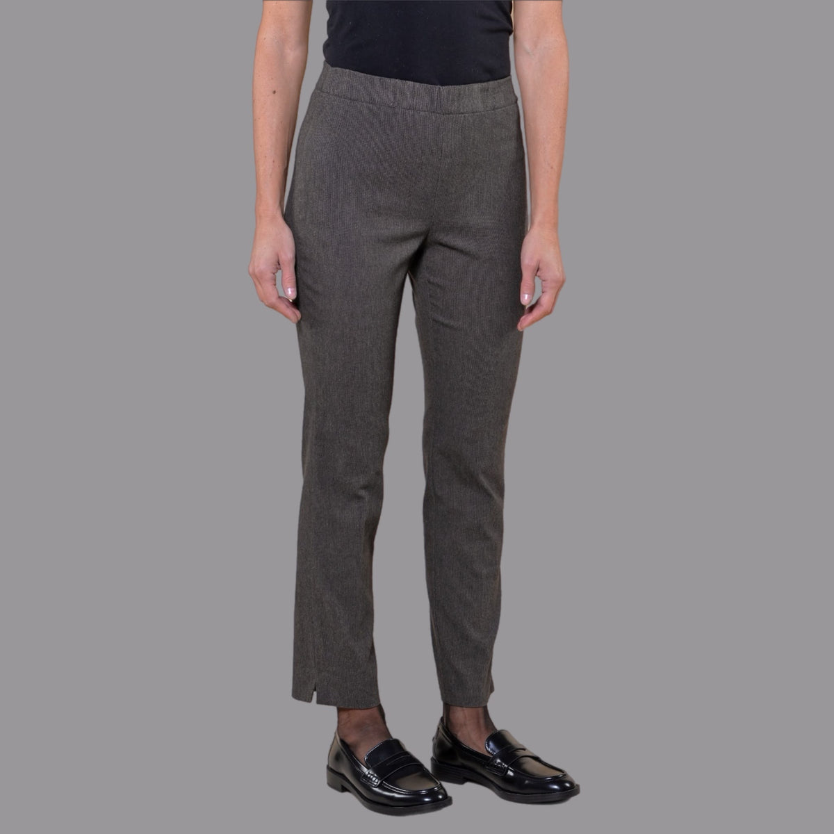Leggings Bistretch in Microfantasia Noce