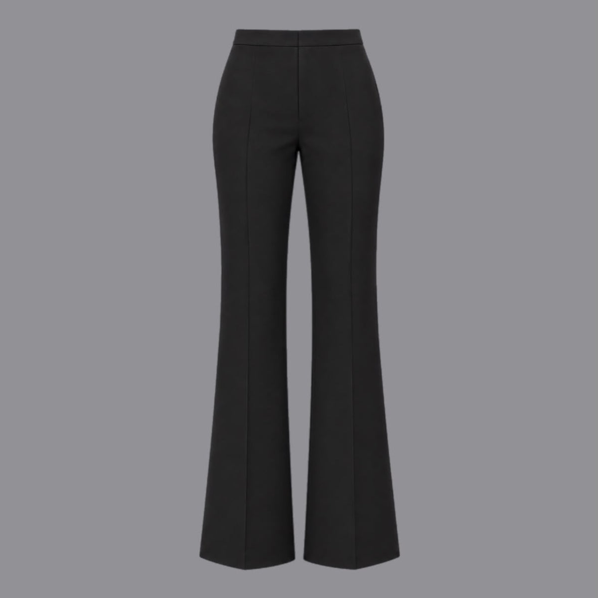 Pantaloni a Zampa in Fluido Nero