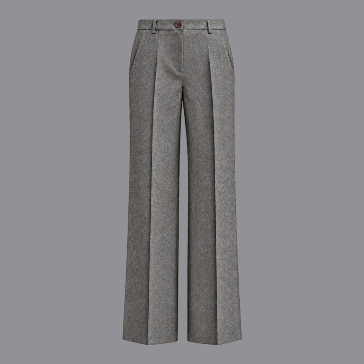 Pantaloni Gamba Larga Grigio