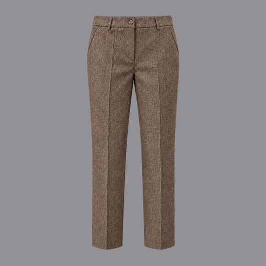 Pantaloni Gamba Stretta Moro