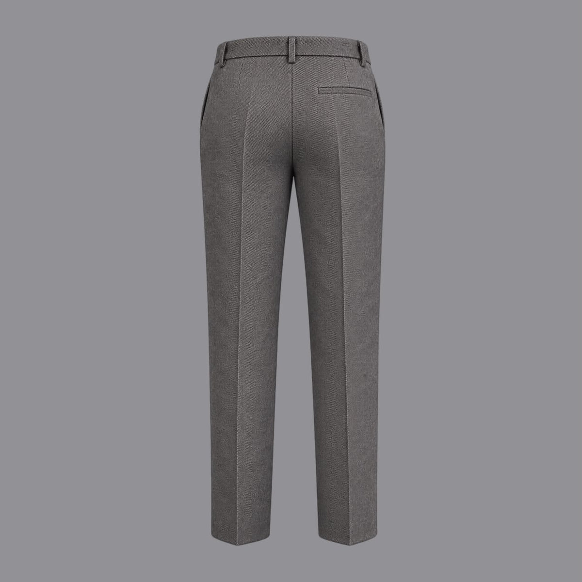 Pantaloni Gamba Stretta Grigio