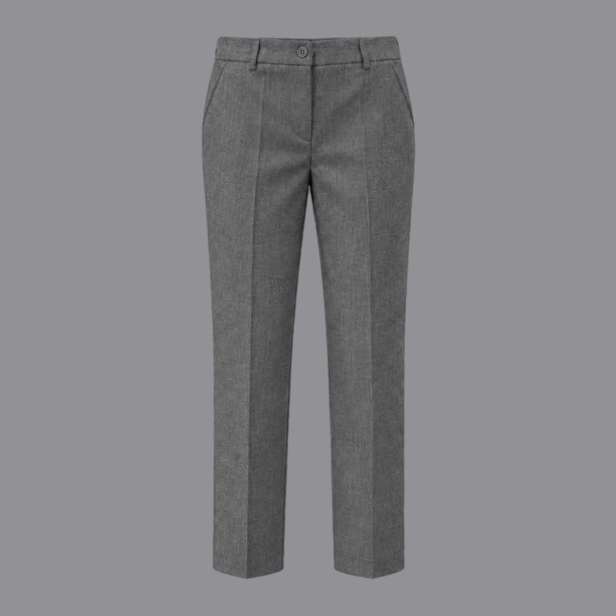 Pantaloni Gamba Stretta Grigio
