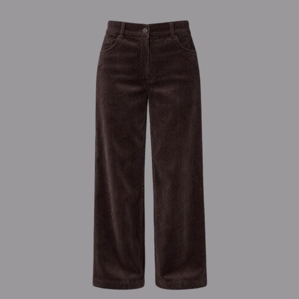 Pantaloni Gamba Larga in Velluto Moro