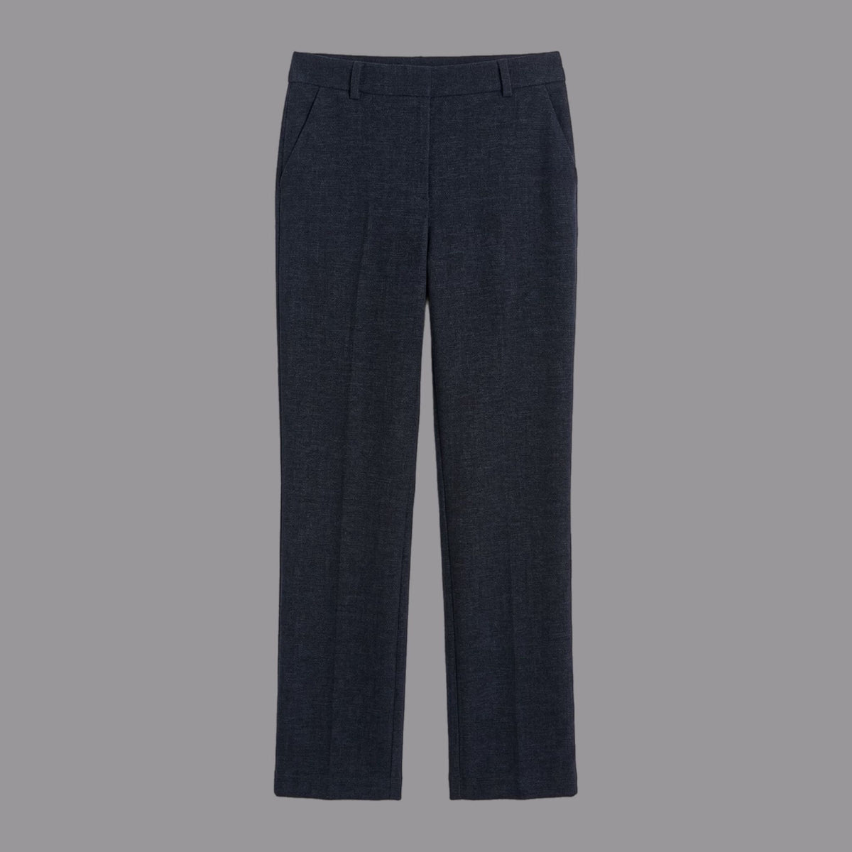 Pantaloni Gamba Dritta in Velluto Blu