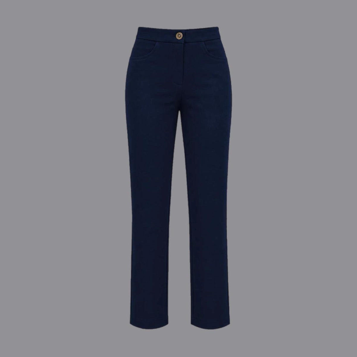 Pantaloni in Punto Milano Tasca Jeans Blu