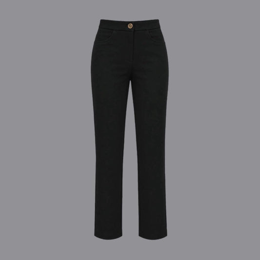 Pantaloni in Punto Milano Tasca Jeans Nero