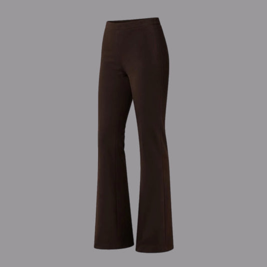 Pantaloni a Zampa in Punto Milano Moro