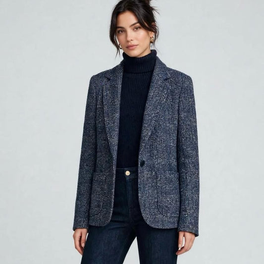 Giacca Fantasia Galles Blu