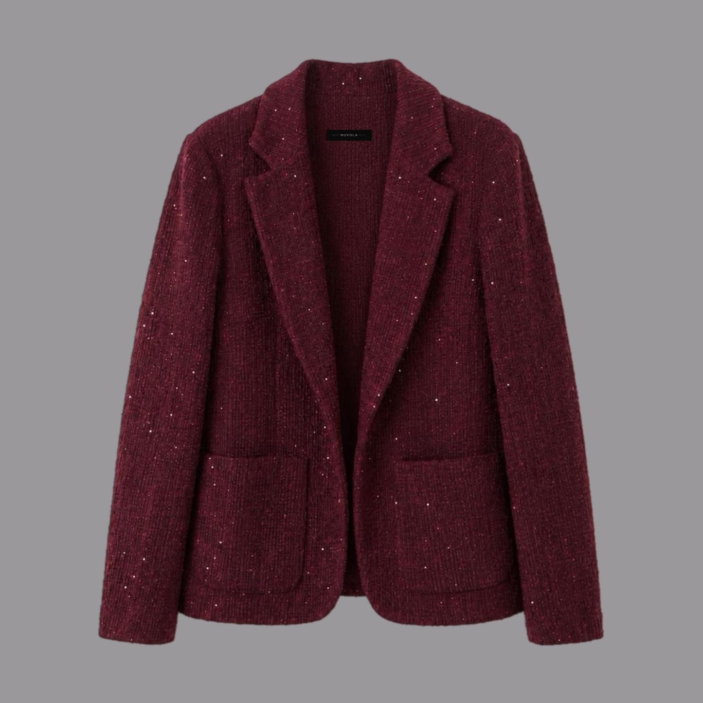 Giacca Tasche a Toppa Bordeaux