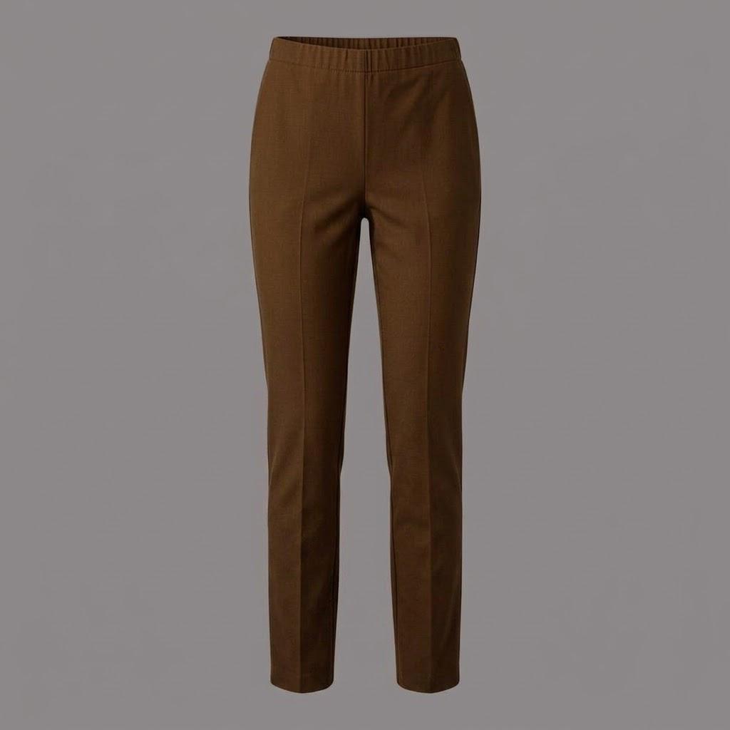Leggings Bistretch Tabacco con Elastico