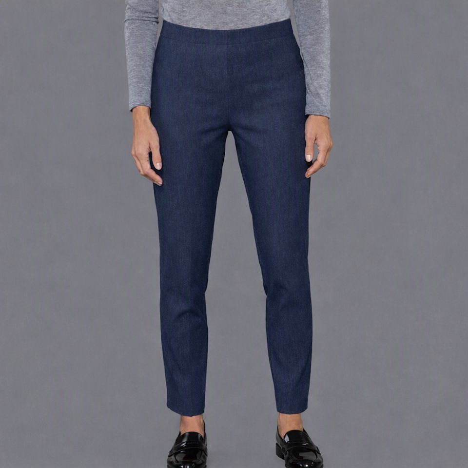 Leggings Bistretch Blu Denim con Elastico